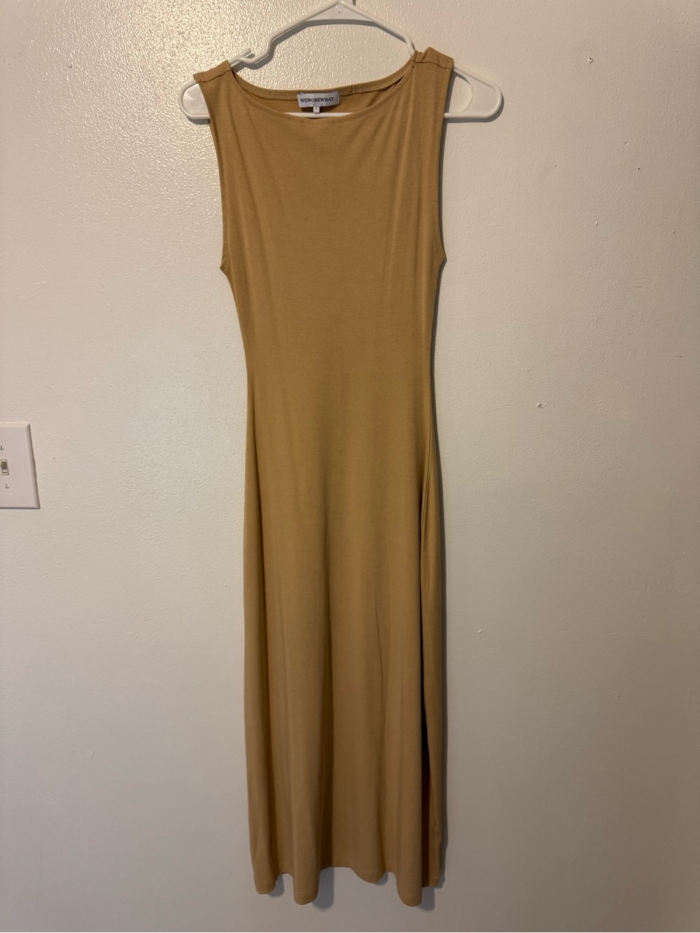 WeWoreWhat Sleeveless Maxi Dress in Camel Brown